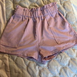 Baby pink shorts